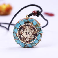 Orgonite Energy Pendant Metatrons Cube Reiki Energy Consciousness Promote Autonomy Test Transport EMF Crystal Pendant