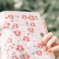 Kinbor Premium Notebook Journal Set Sakura Theme A6 Size 128 Sheets Embroidery Gift Notebooks School Suppliers Tools Stationery