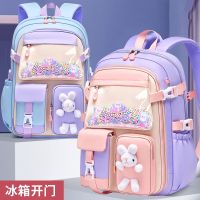 Explosive style refrigerator door leisure backpack waterproof large capacity high value 1 6 primary school girl schoolbag wholesale bag