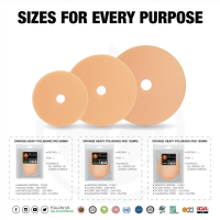 Orange Heavy Polishing Pad - ฟองน้ำขัดสีรถยนต์สีส้ม - IGL Coatings