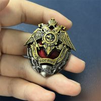 USSR Double-Headed Eagle Badge Brooch Russian Military Medal Fine Clothing Decoration Pin Retro Unique MIA Souvenir Collection Fashion Brooches Pins