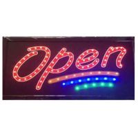 （ส่งฟรี) PP ป้ายไฟLED OPEN รุ่น YW-06  LED SIGN ข้อความ อักษร ตกแต่งหน้าร้าน