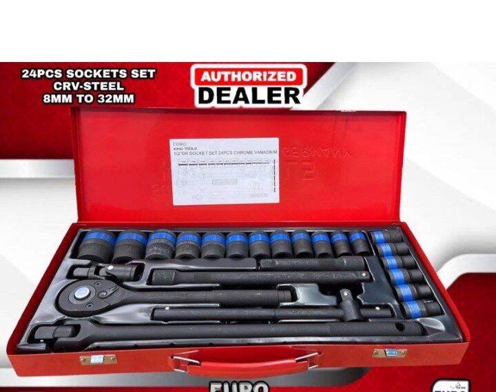 Euroking Tools Sockets Set Made in Germany 1/2 Drive and 6Points Sockets Original EUROKING