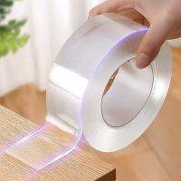 ◎▣▫ 1/2/3/5M Transparent Nano Tape Double-Sided Adhesive Wall Stickers Waterproof Traceless Reusable Bathroom Supplies Home