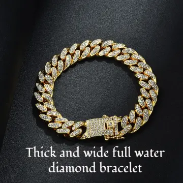 Real iced out on sale bracelet