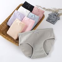 Panties middle waist seluar dalam wanitaimple Female Briefs Breathable Antibacterial Panty