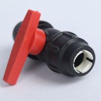 High efficiency Original pe quick connection pipe fittings quick connection switch valve plastic pe water pipe direct ball valve 4 minutes 6 minutes 1.2 inch accessories