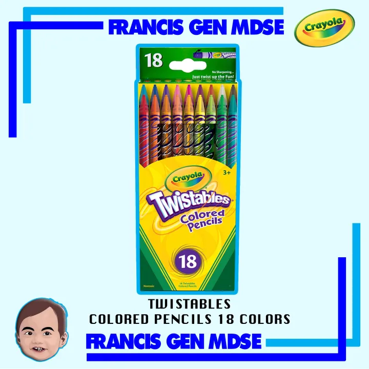 Crayola Twistables COLORED PENCILS [18 Colors] Lazada PH