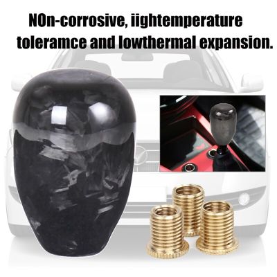 ：》{‘；； Auto Joysticks Manual Carbon Fiber Gear Shift Lever Stick Shifter Knob Transmission Shift Head Gearstick Balls Universal