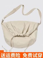 Uniqlo 2023 New Fashion version Mens/Ladies Satchel Large Capacity Messenger Bag Drawstring Shoulder Bag 461841