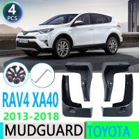 แผ่นบังโคลนรถยนต์สำหรับ Toyota RAV4 RAV 4 XA40 40 2013 2014 2015 2016 2017 2018อุปกรณ์เสริมรถยนต์บังโคลนชายบังโคลนกระเซ็น