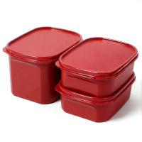 Tupperware 0.85L 1.9L ขนาดเล็กดองกล่อง 3-ชุดชิ้น เอนไซม์ไวน์ดองกล่องปิดผนึกชุดกล่องเก็บ