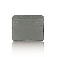 QUANSEN ผู้หญิงผู้ชาย PU หนัง Multi-Card Holder บางธุรกิจบัตรเครดิตบัตรประชาชนกระเป๋าสตางค์