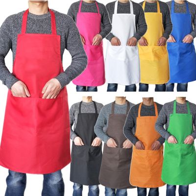 Waterproof Oil Cooking Aprons For Chef Women Men Kitchen Apron With Pocket Dishwashing Cleaning Accessories Sleeveless Aprons Aprons