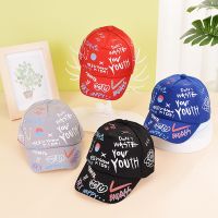 Fashion Kids Graffiti Baseball Cap Hat 1-3 Years Children Snapback Hat Personality Street Dance Sun Peaked Cap for Boy and Girl