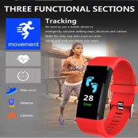 ❈✸✜ New 115plus Smart band Fitness Tracker Step Counter Smart Bracelet Anti-Lost Call Reminder