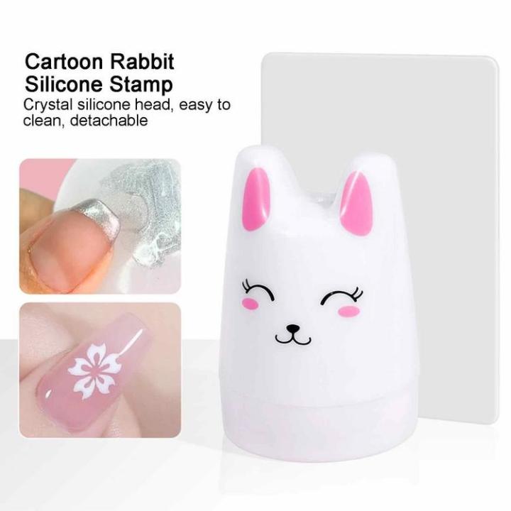 nail-art-stamper-cartoon-nail-stamper-with-soft-born-clear-pretty-scraper-for-nailtip-styling-silicone-stamping-easy-for-home-diy-nail-salon-sweet