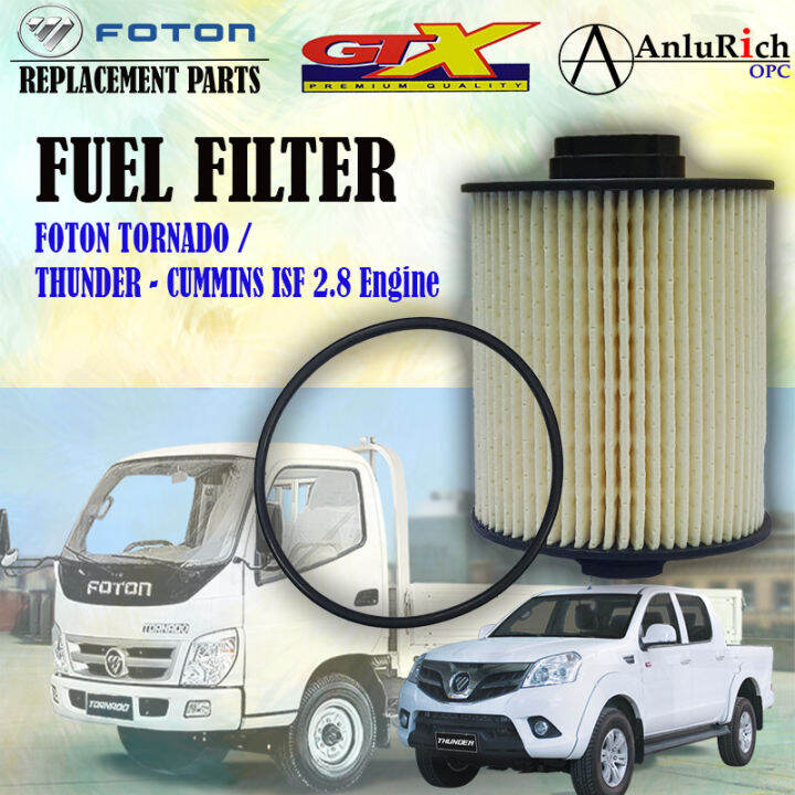 GTX Fuel Filter for Foton Tornado / Thunder - Cummins ISF 2.8 Engine ...