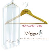 ถุงครุมชุด แถม ไม้แขวนชุด Free high quality Wooden Hanger  from Mallika Thaidress.Because we understand that you need a hanger strong enough to ta