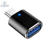 Type-C ไป USB3.0อะแดปเตอร์เครื่องชี้วัด LED Type-C ไปยัง USB3.0 Converter 3A ปลั๊กแอนด์เพลย์ถ่ายโอนข้อมูล5Gbps อย่างรวดเร็ว