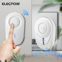 ◊ Elecpow Wireless Doorbell Outdoor Waterproof Smart Home Door Bell Elderly Emergency Call Reminder LED Flash Home Security Alarm