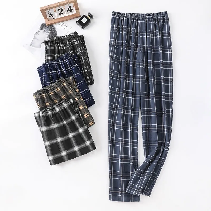 Men Cotton Pajama Pants Lounge Pockets Bottom Trousers Comfortable Sleepwear  New | eBay