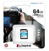 64 GB SD CARD (เอสดีการ์ด) KINGSTON CANVAS GO PLUS (SDG3/64GB)