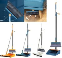 Folding Dustpan Broom Set Magic Broom Cleaning Floor Cleaning Squeegee Household Cleaning Product Useful Things for Kitchen