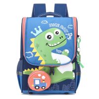 Grade1-2 Cartoon Primary School Backpacks for Girls Cute Cat School Bag Boys Dinosaur Kids Backpack