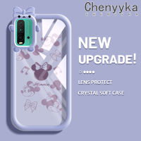 เคส Chenyyyka สำหรับ Xiaomi Redmi 9T Redmi 9 Power เคสลายการ์ตูนน่ารักมินนี่เคสโทรศัพท์โปร่งใสกันกระแทกหลากสีซิลิโคนนิ่มเคสป้องกันเลนส์กล้องถ่ายรูปมอนสเตอร์ตัวเล็กที่สร้างสรรค์