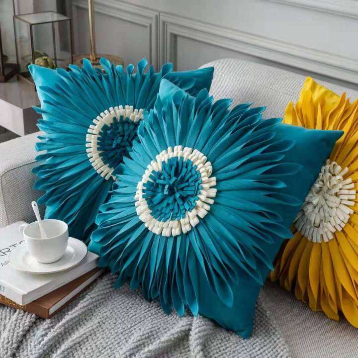 fashion-modern-style-pink-white-throw-pillows-45-45cm-velvet-stitching-3d-chrysanthemum-cushion-waist-pillow-blue-cushion-case