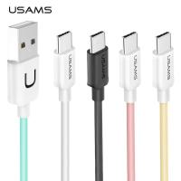 USAMS สายชาร์จแบต ชาร์จเร็ว Type C USB Cable,USAMS Type-C Cable for Samsung S8 Note 9 Huawei Xiaomi oneplus USB-C Fast Charger Data Cable Mobile Phone Cable