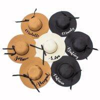 【CC】 Beach Hat Floppy Hats Bride Personalized Mrs. Bridesmaid Bridal