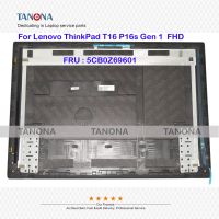 5CB0Z69601ใหม่ของแท้สีดำ AP2D6000900สำหรับ Lenovo Thinkpad T16 Gen 1 P16s Gen 1ที่คลุมจอ Lcd ฝาหลังฝาหลังฝาครอบ FHD