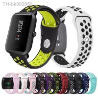 ▼❃﹉ 20mm/22mm band For Amazfit GTS 4/3/2/2e Mini GTR 2/3 Pro stratos 3/2 Silicone Bracelet correa Amazfit bip strap Galaxy Watch 4