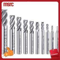 MSRC 10Pcs 0.08-0.47ค่ะ ดอกสว่านสำหรับบด Hss ค่ะ CNC ตรง เครื่องมือตัดบิต สุดท้ายตัดมิลลิ่ง หัวแบน ก้านสว่านเจาะ ไม้อะลูมิเนียมเหล็กไทเทเนียม