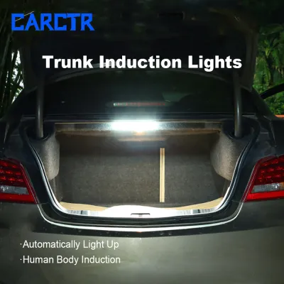 CARCTR Car Trunk Light Human Body Induction Reading Light Rear Lighting Rechargeable 3W Wiring Free Magnetic Ceiling Car Lights
