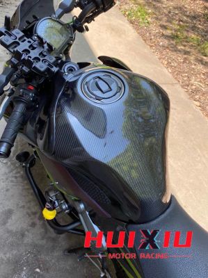 อุปกรณ์เสริมรถจักรยานยนต์ Z900 KawasakiZ900สติกเกอร์ถังน้ำมันคาร์บอนไฟเบอร์แท้สติกเกอร์ป้องกันถังน้ำมัน2016-2019