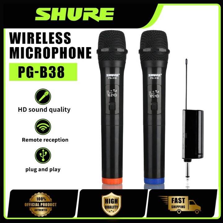 SHURE Wireless Microphone original Dual Handheld Professional Karaoke