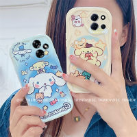 Phone Case เคส Infinix Note30 4G 5G Smart7 X6515 Infinix Hot 30i Hot30 Play Tecno Spark GO 2023 ขอบครีมสีสันสดใสเคสโทรศัพท์เคสนิ่มซิลิโคนกันกระแทกน่ารัก2023