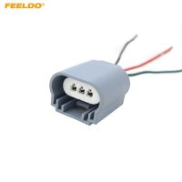 FEELDO 1Pc Auto H13/9008 Headlight Extension Socket Connector Ceramic Hitemp Plug Car Fog Lmap Styling Wiring Harness CA5469