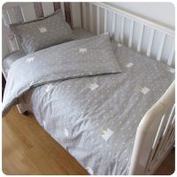 【hot】☈ 3 Pieces Baby Set Cotton Crib Bed Includes Pillowcase Sheet Duvet Cover Filler