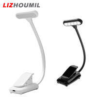 LIZHOUMIL ไฟอ่านหนังสือติดคลิป LED 9ดวง,ไฟหรี่ได้ไม่ถึงขั้นมี3อุณหภูมิสี USB ไฟอ่านหนังสือเซ็นเซอร์สัมผัสแบบชาร์จไฟได้สำหรับคนรักหนังสือ