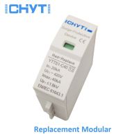 Ichtyi Spd 30-60ka แยกส่วนทดแทน Ac 275V 385V 420V อุปกรณ์กันไฟกระชากตัวป้องกันฟ้าผ่า