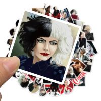 ☢™ 10/30/50pcs 101 Dalmatians Cruella De Vil Stickers for Kids Toy Waterproof Graffiti Laptop Water Bottle Luggage Sticker Packs