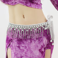 Belly Dance เอวใหม่ Pearl พู่ Rhinestone เอว Chain Dance Performance Chain เข็มขัด Accessories