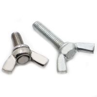 ✚☢ 304 Stainless Steel / Carbon Steel Hand Tighten Adjust Bolt M3 M4 M5 M6 M8 M10 Butterfly Wing Head Thumb Screw DIN316