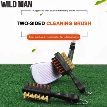 Golf Club Brush Golf Pole Putter Double Sided Groove Cleaner