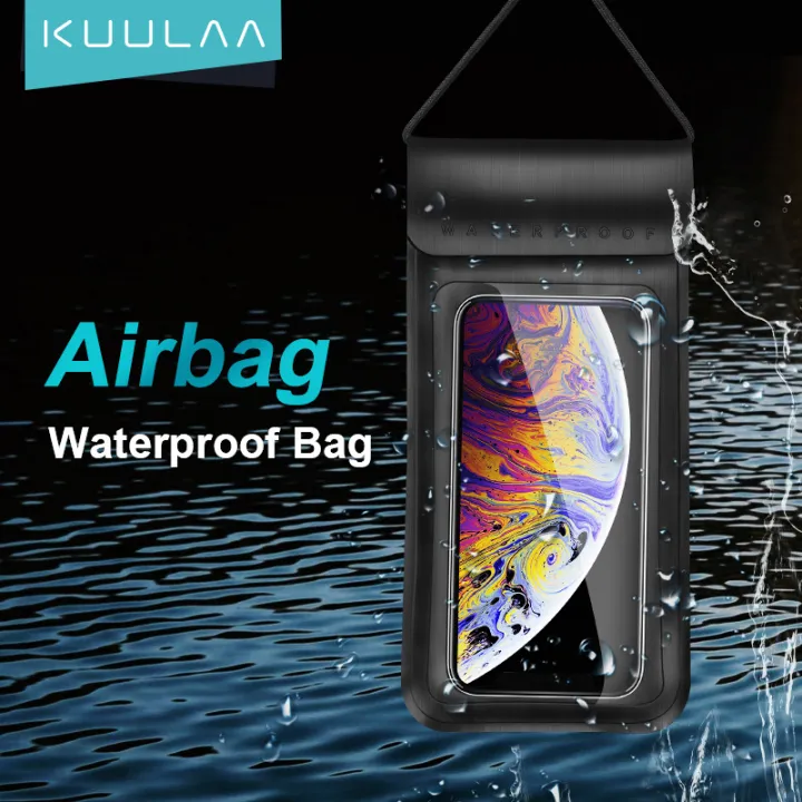 【For iPhone 13】KUULAA Waterproof Phone Bag ซองกันน้ำ Underwater Waterproof Case Bag Phone Case Swimming Diving Phone Case for Xiaomi iPhone Huawei Samsung