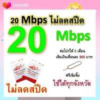 ซิมโปรเทพ 20 Mbps ไม่ลดสปีด เล่นไม่อั้น โทรฟรีทุกเครือข่ายได้ แถมฟรีเข็มจิ้มซิม